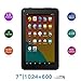 Produktbild TXVSO Pad 7-Zoll-Tablet-PC - Google Android 6.0 Quad Core, 1024 x 600-Bildschirm, 0,3 + 2,0 MP Dual-Kamera, 1 G + 8 GB, 3000 mAh, Bluetooth, WLAN, für Erwachsene Kinder, Schwarz