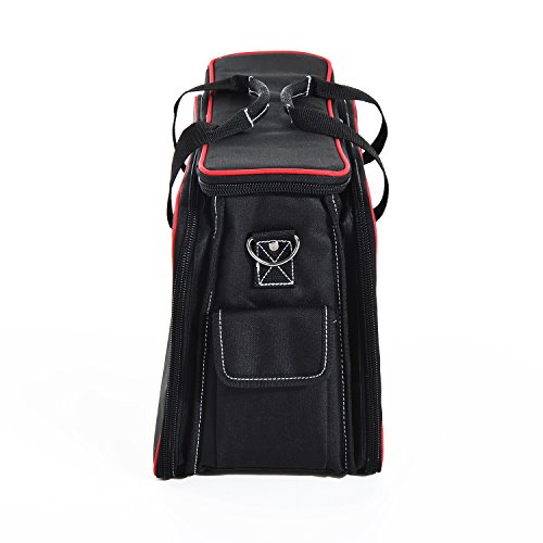 Homcom® Werkzeugtasche Werkzeugkoffer Wergzeug Tasche mit Schultergurt - 3