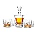 Produktbild KANARS 5-teiliges Pacific Whisky Dekanter Set, 880ml Dekanter+ 4X 260ml Whisky gläser, Hochwertige Qualität, Spülmaschinentauglicher
