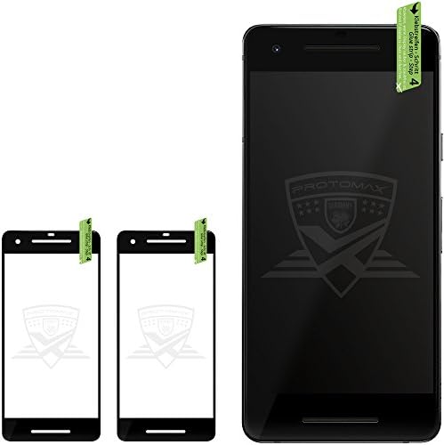 2 x Proto Max 3D Protection Glass for Google Pixel 2 Black Full Frame Screen Protector 0.2 mm – Black (Pack of 2)