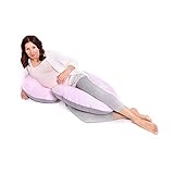 LULANDO Schwangerschafts-Seitenschläfer-Kissen (130x60cm) für Erwachsene und Babys