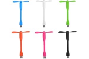 SIMUER Simmpu Mini Ventilador USB Silencioso y Flexible - Portátil de Refrigeración para Viaje - Compatible Con Cualquier Puerto USB