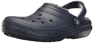Crocs Classic Lined Clog, Sabots Mixte Adulte, Bleu (Navy/Charcoal) 41/42 EU