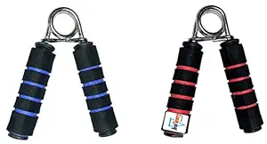 HeadTurners Hand Gripper Forearm Exerciser Wrist Fitness Foam Hand Grip, Hand Gripper, Grip Strength Trainers Colour May Very - Set of 2 Pieces (1 for Each Palm)