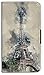 Produktbild blitzversand Flip Case Watercolour Paris Aquarell kompatibel für Huawei P8 Lite 2017 Eifel Tower Handy Hülle Leder Tasche Klapphülle Brieftasche Etui rund um Schutz Wallet M5