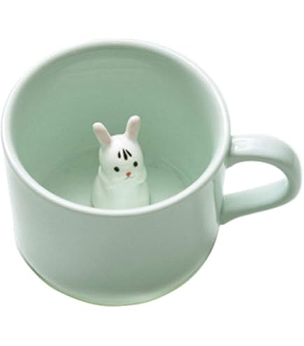 Tasse En Céramique Avec Couvercle Et Cuillère 3D En Forme De Lapin Mignon Pour Café, Lait, Couple, Cadeau D'anniversaire, Femme, Amie, Amoureux