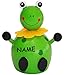 Produktbild Unbekannt große Spardose -  Frosch  - incl. Name - aus Holz - stabile Sparbüchse - Sparschwein - Holzspardose - Babyspardose / Kinderspardose - Quackfrosch - Frösche ..