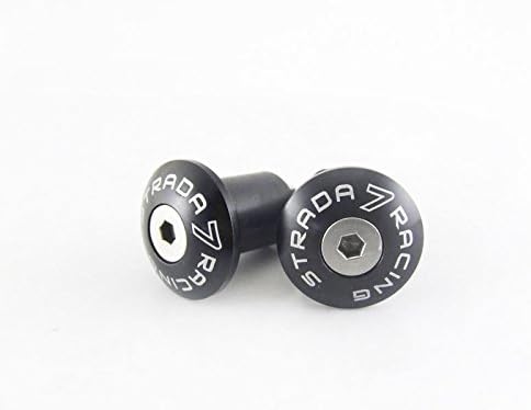 Strada 7 Small Handle Bar Ends for Ducati DIAVEL CARBON 899 Panigale Black