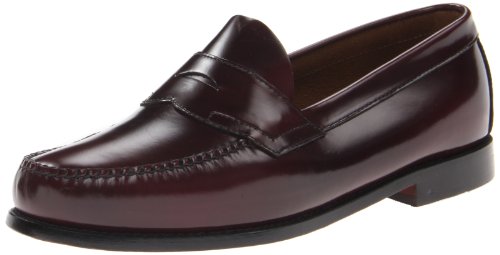 Preisvergleich Produktbild Bass Mens Logan Flat Panel Loafer,Burgundy,12 D