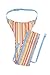 The Gro Company Chair Harness Jazz Stripe