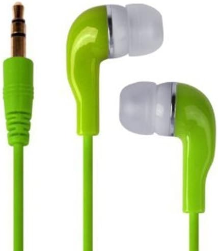 N4U Online® HTC Desire 816 Ultra Base MP3 3.5mm Jack In-Ear Bud Earphones Headphones - Green