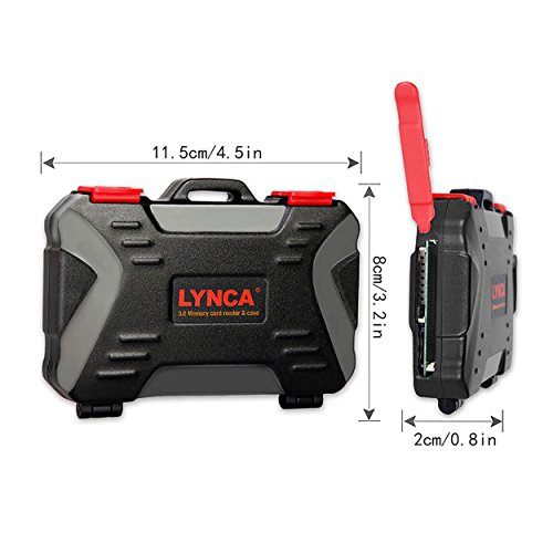 Custodia Multifunzionale per schede di memoria, Freesoo 2 in 1 Lettore Schede di Memoria Impermeabile 2 Usi Card Holder USB 3.0 Magica Scatola Universale per Schede CF / SD / TF