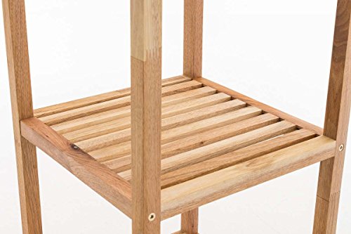 CLP Badregal, Holz walnuss, Küchenregal Skandia 36 x 36 x 79 cm, 3 Ablagen - 4