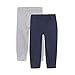 Bluezoo Kids Pack Of Two Boy's Grey And Navy Cuffed Jogging Bottoms 12-18 Months