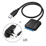 Trans Transferencias increíblemente rápidas con UASP? El cable adaptador USB 3.0 a SATA admite el protocolo de transferencia UASP, un 70% más rápido que el USB 3.0 tradicional y una reducción del 80% en los recursos de procesador necesarios, lo que le permite utilizar todo el potencial de su SSD / HDD SATA III cuando se empareja con un controlador de host habilitado para UASP.