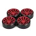 Produktbild fgcnfdhdfghdfh 4 Stücke 1/10 RC Drift Auto Reifen Felge Hard Wheel Reifen für Traxxas HSP Tamiya HPI Kyosho On-Road Driften Auto RC Fahrzeugteil (Farbe: Rot)