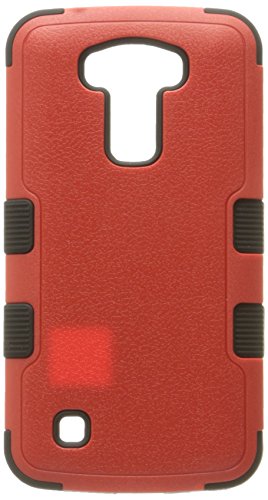 Preisvergleich Produktbild MyBat Schutzhülle für LG K10, in Einzelhandelsverpackung, Rot / Schwarz