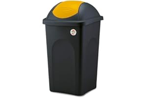 Stefanplast Bascula Multipat, Noir/Jaune, 60 l