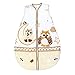 Produktbild TupTam Babyschlafsack Wattiert ohne Ärmel ANK002, Farbe: Eulen Beige, Größe: 62-74
