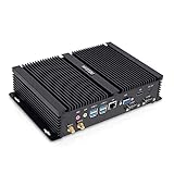 Ultra-Thin Fanless Mini Industrial Computer Desktop i7-4500U,withHDMI,VGA POWER, LAN and USB,2 COM Ports,Large Storage 16GB RAM 256GB SSD 1TB HDD,Windows 10 Pro Mini Desktop Computer