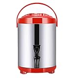 Distributeur d'eau Chaude en Acier Inoxydable Distributeur d'eau, 10L Thermos Grande capacité Récipient Thermos Cafetière pour Garder Le vin Chaud, l'eau, Le café, Le thé, Le Lait au Chaud