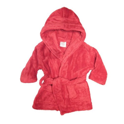 Gorgeously soft fleece dressing gown by Softtouch - Red - Size Red - 12-18 Months