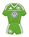 Produktbild VfL Wolfsburg 3D Magnet Trikot [grün]