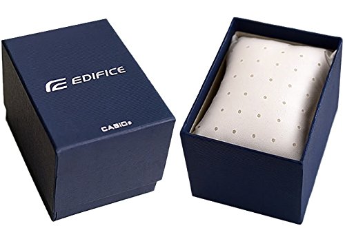 CASIO EDIFICE Men's Quartz Watch with Blue Dial Analogue Display and Silver Stainless Steel Bracelet EFR-552SG-2AVUEF