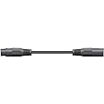 XLR Male - XLR Female Cable | Microphone Cable | Black - 0.5M