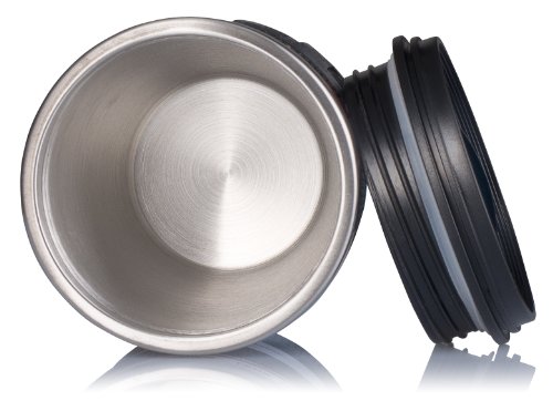 VENKON – Kamerabecher Isoliertasse in Objektiv Design – Deckel in Linsenoptik – ca. 300ml, schwarz - 5