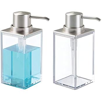 Ikea Seifenspender BESTAENDE Glas und Edelstahl Spülmittelspender