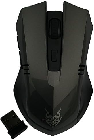 2.4Ghz Wireless Mobile Optical Mouse with 6 Buttons, 3 DPI Levels with USB Wireless Receiver