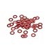 Produktbild sourcingmap® 50Stk 7mmxM3x0,5mm Faser rote flache isolierende Scheibe Abstandhalter Mainboard