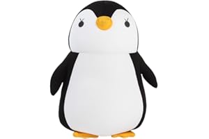SUPYINI Poduszka podróżna, poduszka pod szyję 2 w 1, uroczy pingwin w kształcie litery U, poduszka podtrzymująca szyję, poduszka podróżna, wsparcie szyi do samolotu, lotu, samochodu, domu, biura