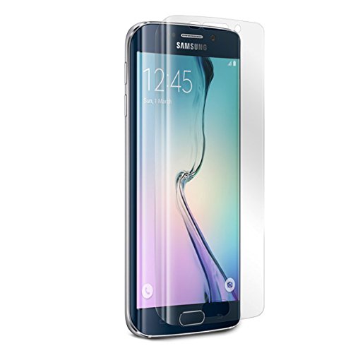 wortek TPU Schutzfolie Samsung Galaxy S6 Edge komplettes Display Panzerfolie Durchsichtig Displayschutzfolie 0,1mm 2er Set