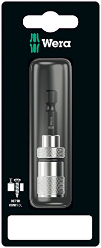 Wera Bit-Abstandhalter Trockenbau 896/4/1 SB SiS, mit Aluminiumhülse, starkem Dauermagnet, Sechskant, 1/4 Zoll x 50 mm, 05073210001 - 2