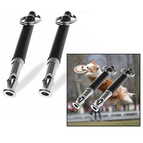 Preisvergleich Produktbild OFKPO 2 Stück Haustier Training Pfeift,Hochwertige Profi Hunde Pfeife