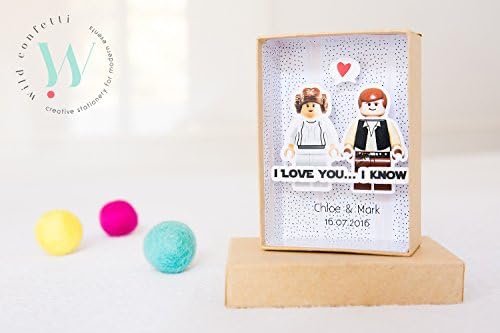 Star Wars Save the Date . Valentines Card . Love Card . Anniversary 3D Card .