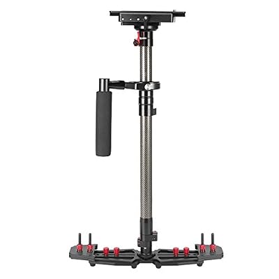 FOTOWELT HD-2000 Fibre de carbone 31.5 "caméra vidéo Stabilisateur de poche Aluminium d'alliage de qualité professionnelle Steadicam réglable avec plaque de déverrouillage rapide pour Sony Nikon caméra Canon Caméra DV DSLR