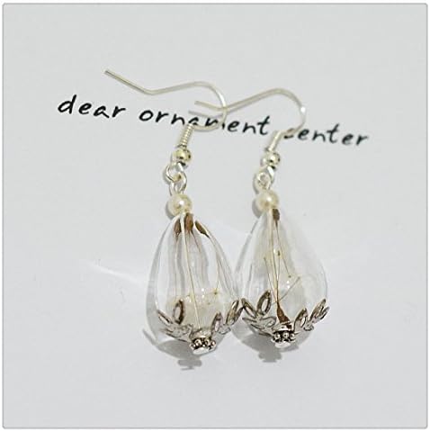 Dandelion Earrings -Make a Whish -White Dream -Resin Dandelion Seeds Earrings -Botanical Jewelry