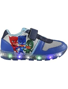 PJ Masks Pyjamahelden 2200-2589 Jungen Sneaker, Flashing Schuhe, mehrfarbig, Catboy, Eulette, Gecko