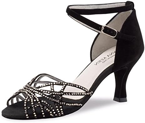 Anna Kern Ladies Dance Shoes 700-60 - Suede Black - 6 cm [UK 6.5]