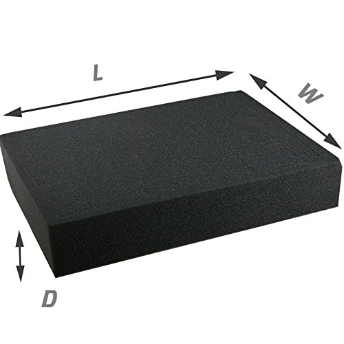 würfelförmigen Schaumstoff Block 420 x 280 x 150 mm en-ac-fy-a030 Flight Case cases-and-enclosures - 3