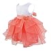 iiniim Baby Girls Princess Sleeveless Organza Tutu Dress Birthday Party Baptism Clothing Watermelon Red 3-6 Months