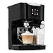 Produktbild Klarstein BellaVita Espressomaschine 3in1 (Siebträger, 20 Bar, 1450W, 1.4 L, Milchschaum-Düse) für Espresso, Cappucino, Latte Machiato schwarz