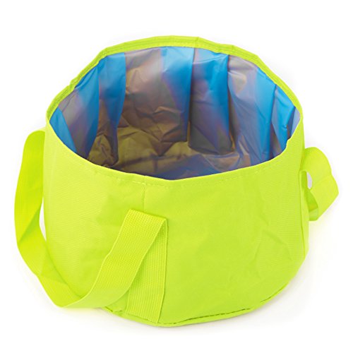 Overmont Outdoor Faltbar Multifunktional Eimer Wassereimer Waschbecken Faltschüssel Spülbecken 15 Liter für Camping Wandern Picknick Angeln und Reisen - 3