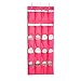 Produktbild Schuhaufbewahrungsbeutel-Rack Unverwöhnt über der Tür Shoe Organizer, 24 große Pocket Shoe Storage und Closet Organizer mit 4 einzigartigen maßgeschneiderte starke Metall Haken. Schuh-Organisator-Halt