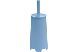Gedy G-Oscar Scopino WC da appoggio Colore Celeste, 35X13X13 CM Peso 0,396 kg, scopino Bagno con setole Realizzato con Resine termoplastiche, Anni di Garanzia 2, Design R&S