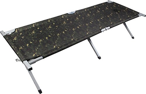 Preisvergleich Produktbild normani US Army FELDBETT Aluminium Oliv Gästebett + Tasche Flecktarn