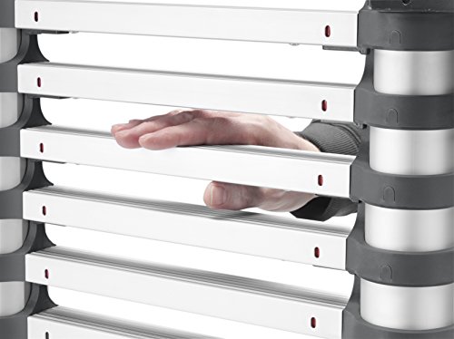 Hailo 7113-131 FlexLine Aluminium Sicherheits-Teleskopleiter (9-13 Sprossen) - 3